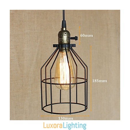 Designer Touch Decorative American Rural Industry Contracted Single Head Of Creative Small Hob Iron Chandelier
