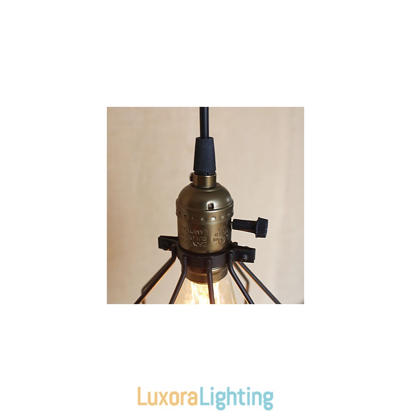 Designer Touch Decorative American Rural Industry Contracted Single Head Of Creative Small Hob Iron Chandelier