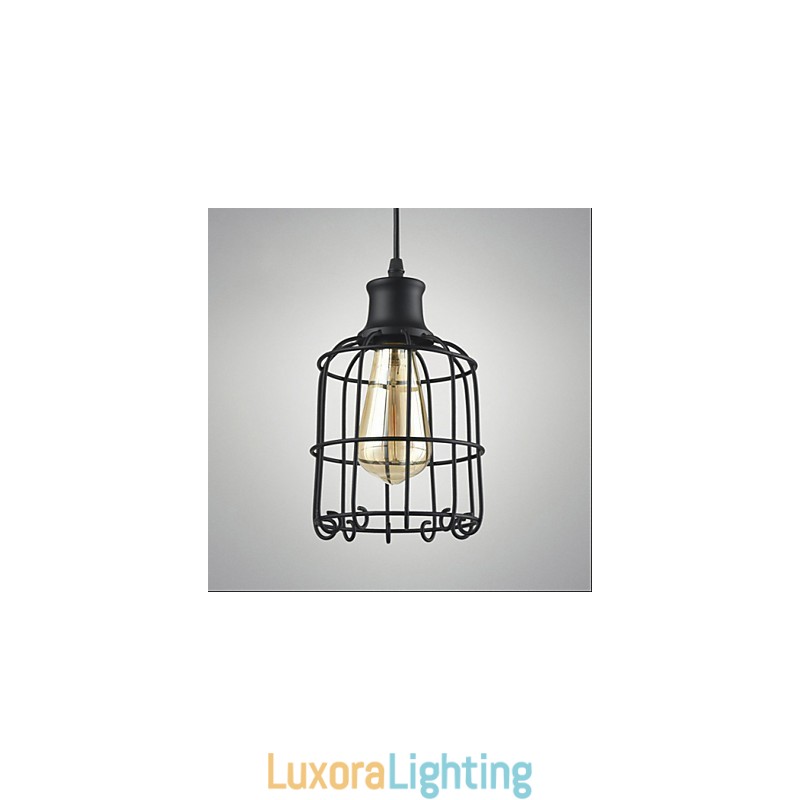 Designer Touch Decorative Edison Vintage Light Pendant Lamp Fixture Chandelier Cage Lampshade