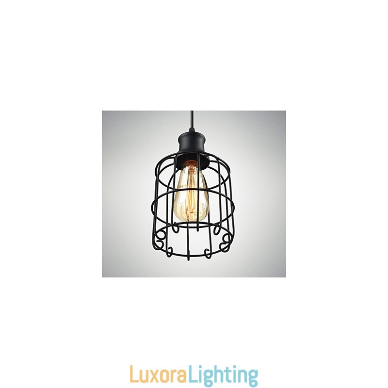Designer Touch Decorative Edison Vintage Light Pendant Lamp Fixture Chandelier Cage Lampshade