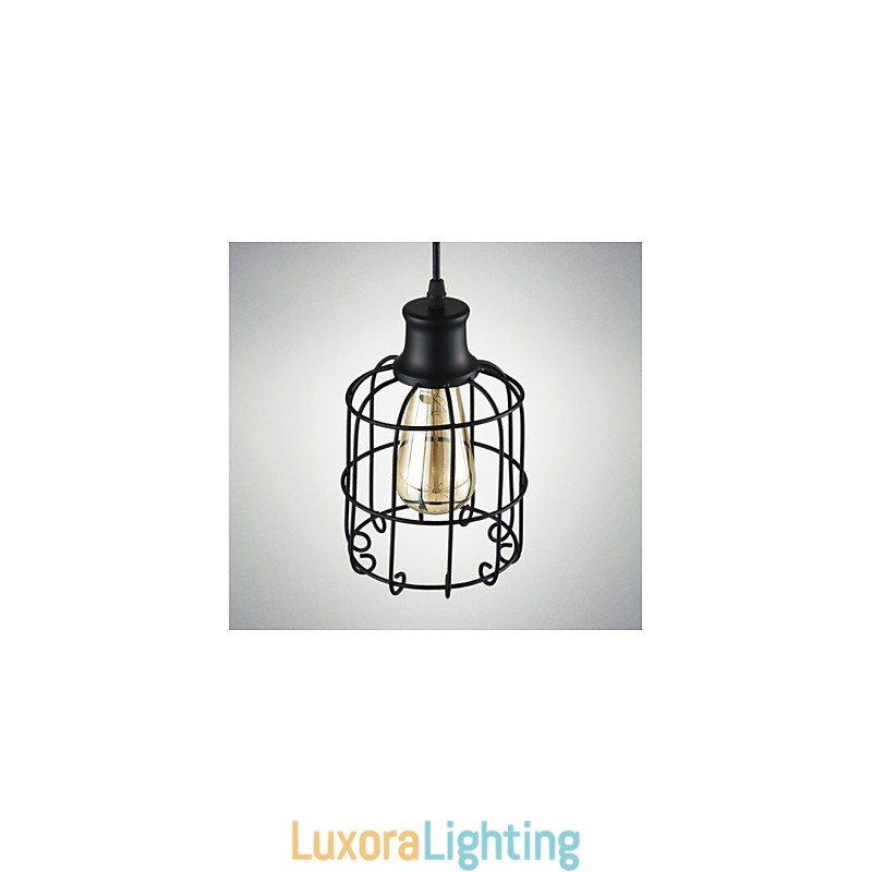 Designer Touch Decorative Edison Vintage Light Pendant Lamp Fixture Chandelier Cage Lampshade