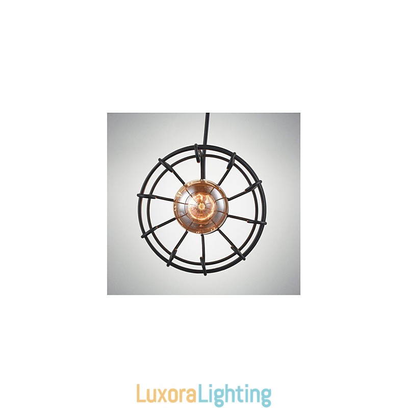 Designer Touch Decorative Edison Vintage Light Pendant Lamp Fixture Chandelier Cage Lampshade