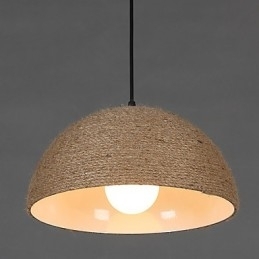 Designer Touch Decorative Restore Ancient Ways The Nordic Idea Semicircle Chimney Hand Hemp Rope Droplight