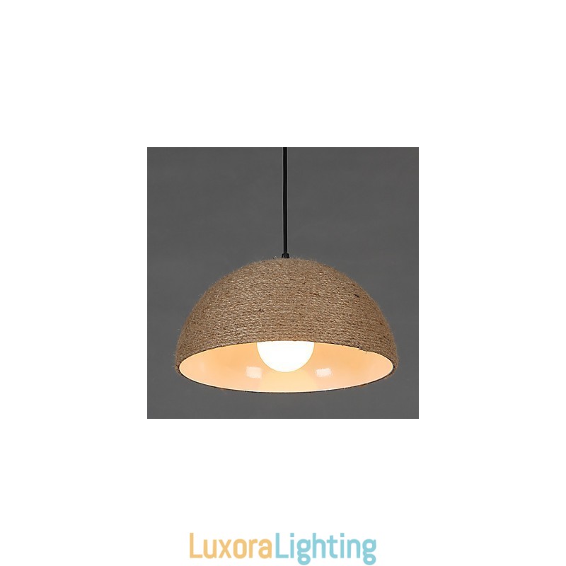 Designer Touch Decorative Restore Ancient Ways The Nordic Idea Semicircle Chimney Hand Hemp Rope Droplight