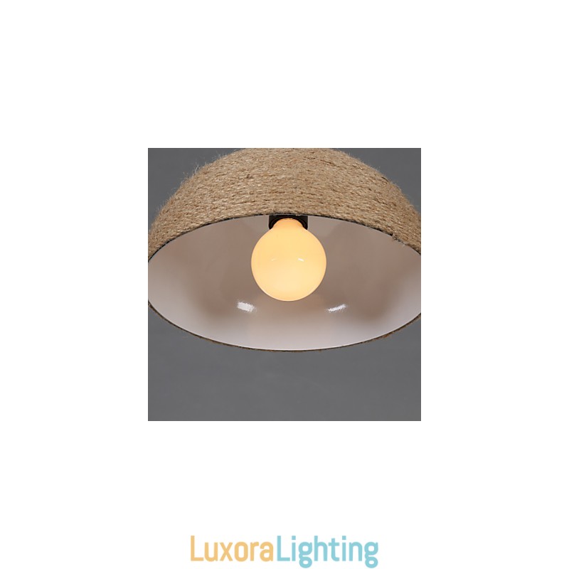 Designer Touch Decorative Restore Ancient Ways The Nordic Idea Semicircle Chimney Hand Hemp Rope Droplight