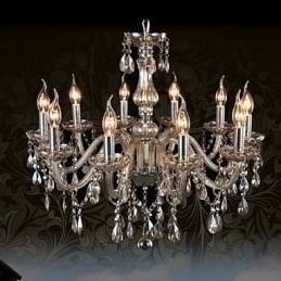 Designer Touch Decorative 10 Lights Luxury Crystal Chandelier Cognac Color K9 Crystal Chandelier