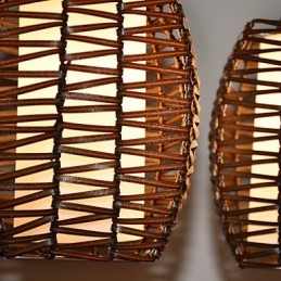 Designer Touch Decorative Cany Art Weaving Classical Contracted Droplight Lamp Light