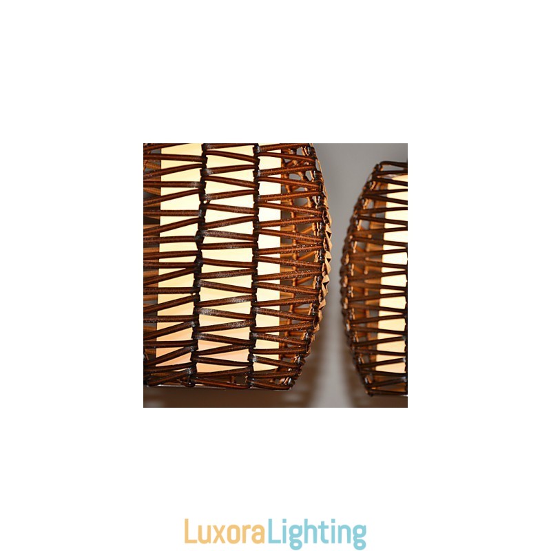 Designer Touch Decorative Cany Art Weaving Classical Contracted Droplight Lamp Light