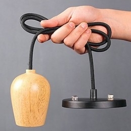 Designer Touch Decorative Country Mini Style Others Wood Bamboo Pendant Light Garage