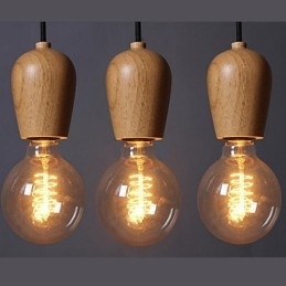 Designer Touch Decorative Country Mini Style Others Wood Bamboo Pendant Light Garage