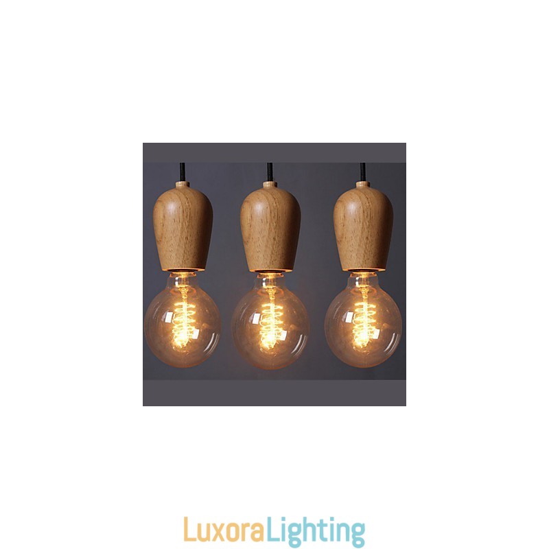 Designer Touch Decorative Country Mini Style Others Wood Bamboo Pendant Light Garage