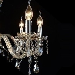 Designer Touch Decorative 10 Lights Luxury Crystal Chandelier Cognac Color K9 Crystal Chandelier