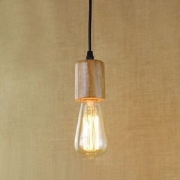 Designer Touch Decorative Pendant Lights Traditional Classic Vintage Retro Country Garage Wood Bamboo