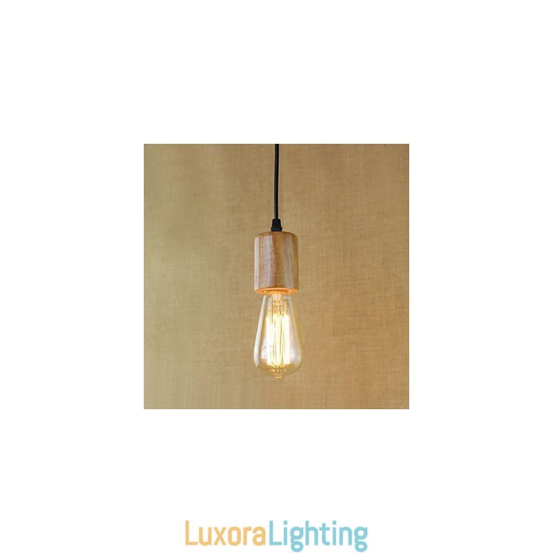 Designer Touch Decorative Pendant Lights Traditional Classic Vintage Retro Country Garage Wood Bamboo