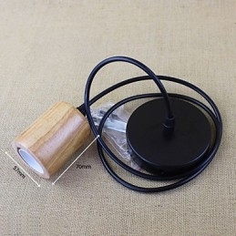 Designer Touch Decorative Pendant Lights Traditional Classic Vintage Retro Country Garage Wood Bamboo