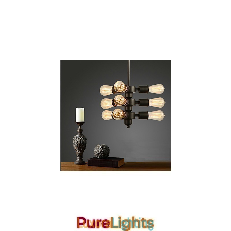 Designer Touch Decorative Edison Retro Light Chandelier