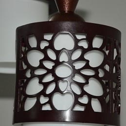 Designer Touch Decorative Modern Chinese Style Classical Solid Wood Drum Creative Single Head Droplight Lamp Light