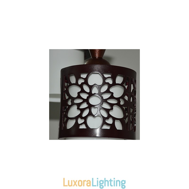 Designer Touch Decorative Modern Chinese Style Classical Solid Wood Drum Creative Single Head Droplight Lamp Light