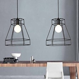 Designer Touch Decorative Geometrical Line Diamond Wrought Iron Chandelier Pendant Light Modern Contemporary
