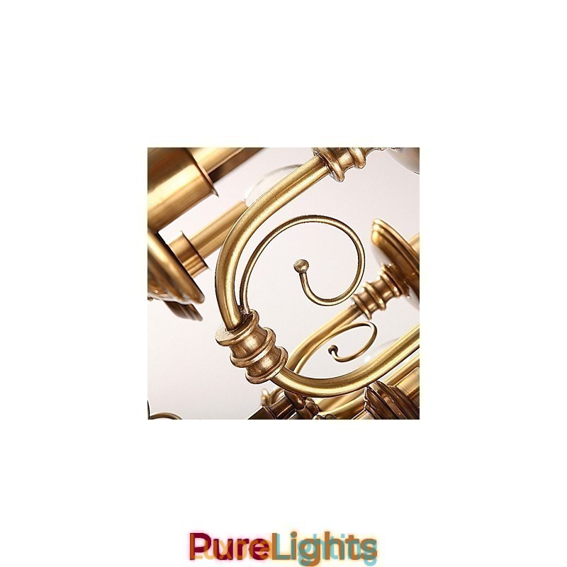 Designer Touch Decorative Chandelier Traditional Classic Rustic Lodge Metal