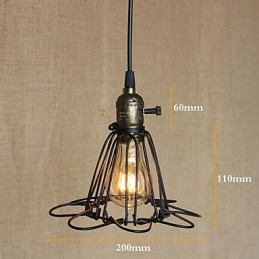 Designer Touch Decorative American Rural Industry Contracted Single Head Of Creative Small Hob Iron Chandelier