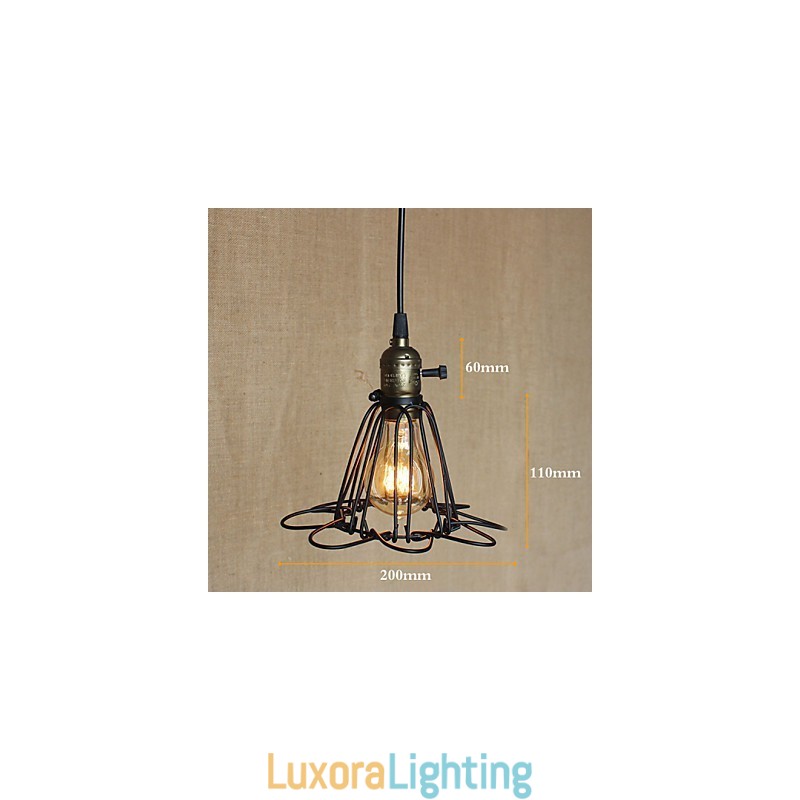 Designer Touch Decorative American Rural Industry Contracted Single Head Of Creative Small Hob Iron Chandelier