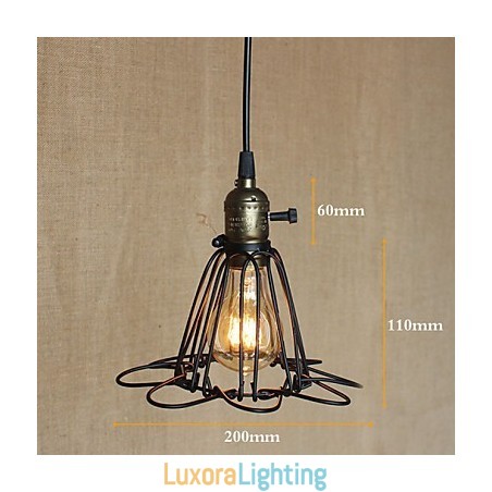 Designer Touch Decorative American Rural Industry Contracted Single Head Of Creative Small Hob Iron Chandelier