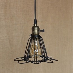 Designer Touch Decorative American Rural Industry Contracted Single Head Of Creative Small Hob Iron Chandelier