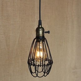 Designer Touch Decorative American Rural Industry Contracted Single Head Of Creative Small Hob Iron Chandelier