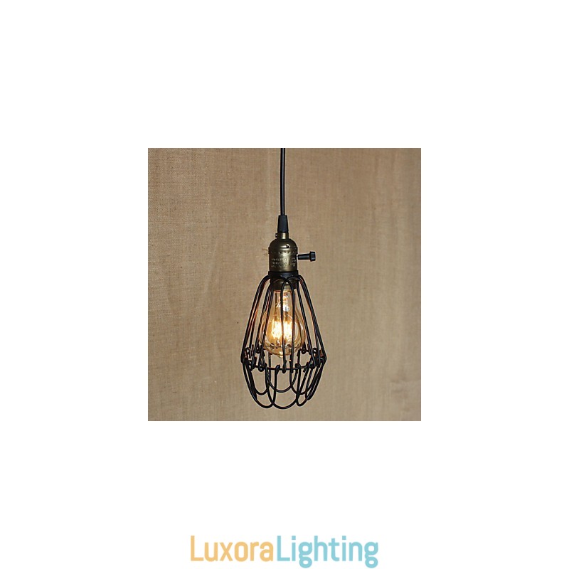 Designer Touch Decorative American Rural Industry Contracted Single Head Of Creative Small Hob Iron Chandelier