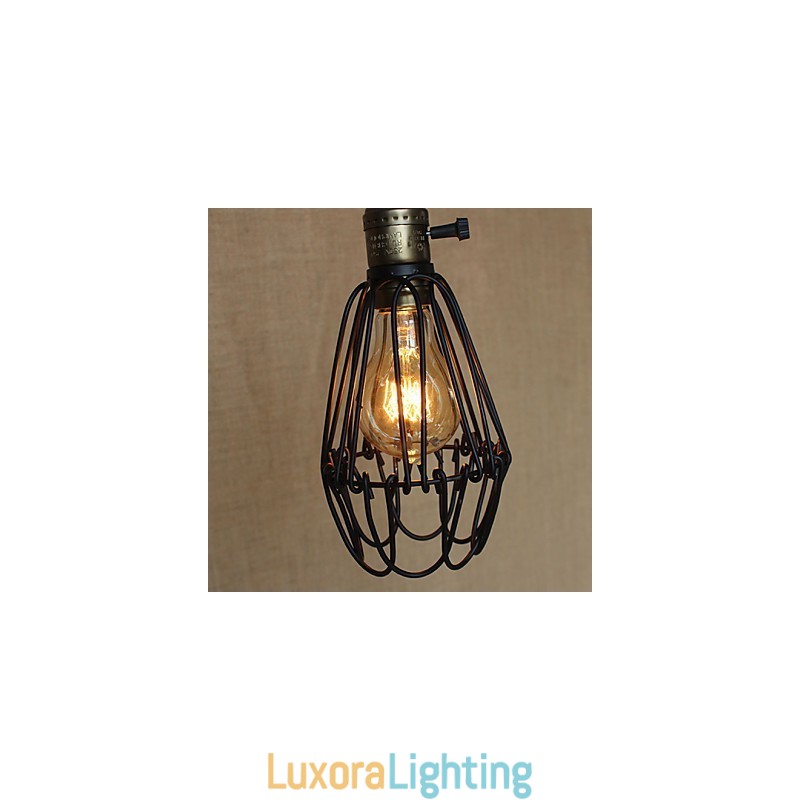 Designer Touch Decorative American Rural Industry Contracted Single Head Of Creative Small Hob Iron Chandelier