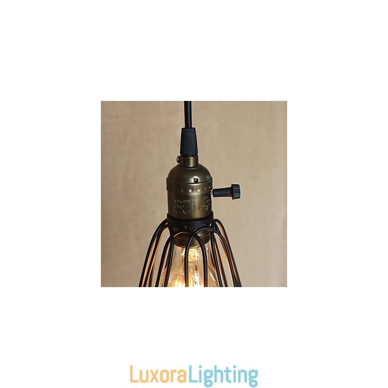 Designer Touch Decorative American Rural Industry Contracted Single Head Of Creative Small Hob Iron Chandelier