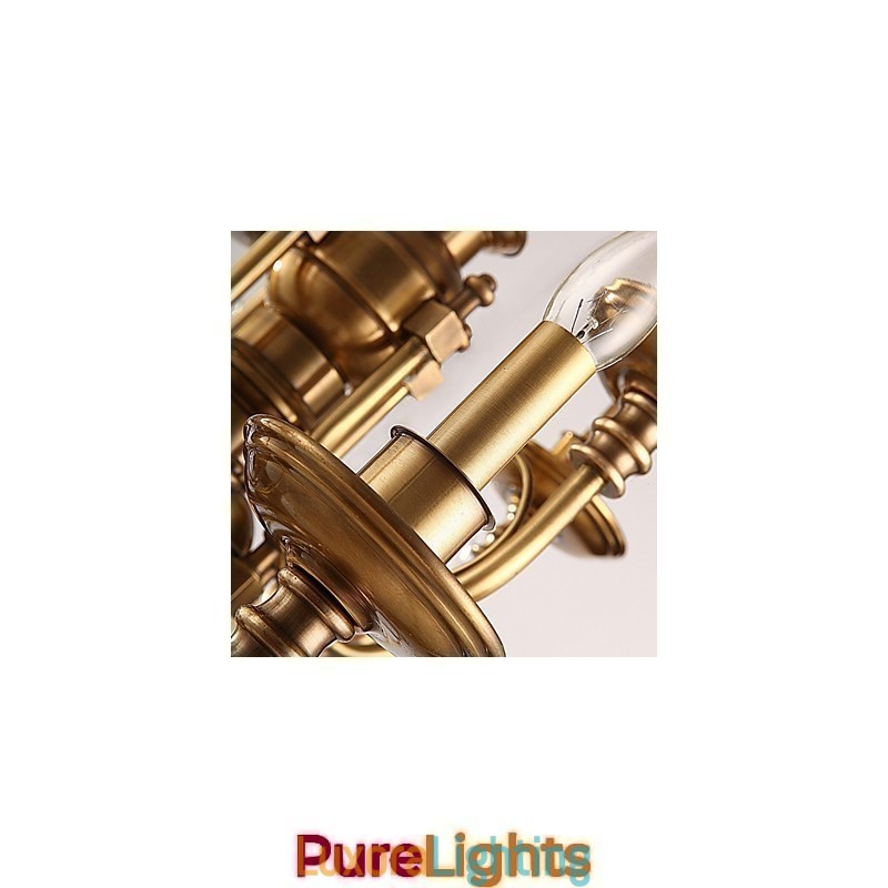 Designer Touch Decorative Chandelier Traditional Classic Rustic Lodge Metal