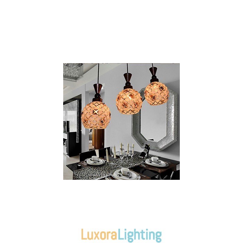 Designer Touch Decorative Cylindrical Glass Straight Single Head Drum Drum Simple Droplight Lamp Lighting