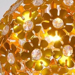 Designer Touch Decorative Modern Contemporary Crystal Mini Style Gold Metal Chandelier