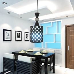 Designer Touch Decorative Perforations Nordic Wrought Iron Chandelier Lamp Light