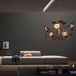 Designer Touch Decorative Country Mini Style Electroplated Metal Chandelier