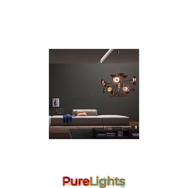 Designer Touch Decorative Country Mini Style Electroplated Metal Chandelier