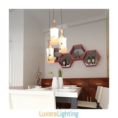 Designer Touch Decorative Creative Warm Air Line Leaves Droplight Lamp Light