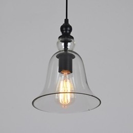 Designer Touch Decorative Vintage Industrial Retro Glass Chandelier Creative Minimalist Bedside Lamp Clear Colour