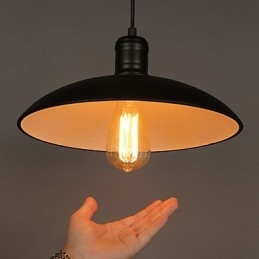 Designer Touch Decorative Lamps And Lanterns Art Restoring Single Head Wrought Iron Flying Saucer Droplight