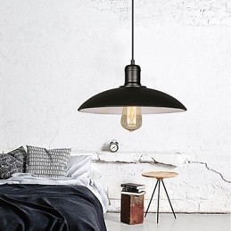 Designer Touch Decorative Lamps And Lanterns Art Restoring Single Head Wrought Iron Flying Saucer Droplight