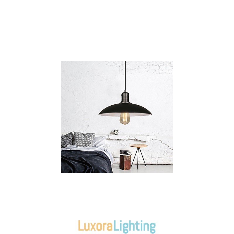 Designer Touch Decorative Lamps And Lanterns Art Restoring Single Head Wrought Iron Flying Saucer Droplight