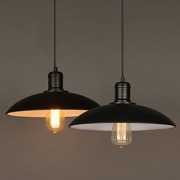 Designer Touch Decorative Lamps And Lanterns Art Restoring Single Head Wrought Iron Flying Saucer Droplight