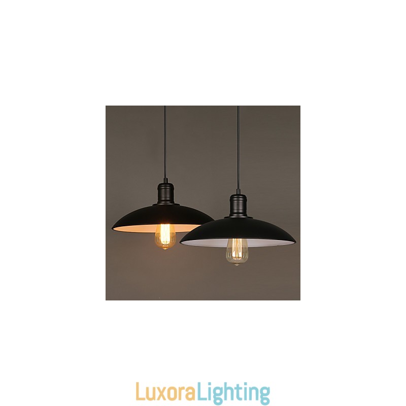 Designer Touch Decorative Lamps And Lanterns Art Restoring Single Head Wrought Iron Flying Saucer Droplight