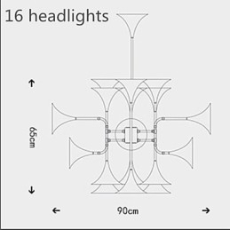 Designer Touch Decorative Country Mini Style Electroplated Metal Chandelier