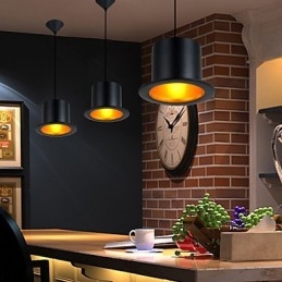 Designer Touch Decorative Retro Painting Metal Pendant Light Garage