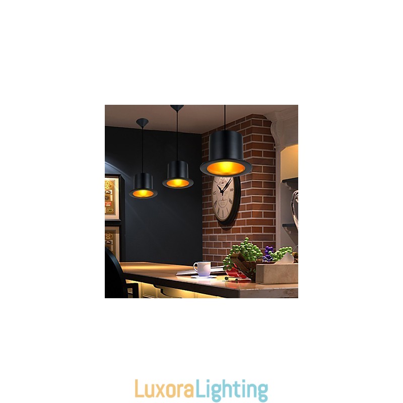 Designer Touch Decorative Retro Painting Metal Pendant Light Garage