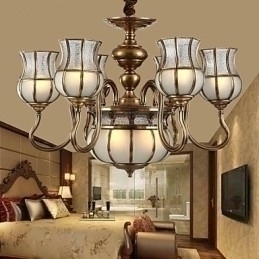 Designer Touch Decorative Chandelier Traditional Classic Rustic Lodge Metal
