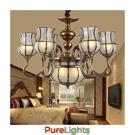 Designer Touch Decorative Chandelier Traditional Classic Rustic Lodge Metal
